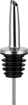 Stainless steel bar inker bottle pourer isolated on transparent background