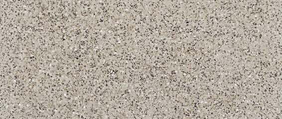 Fototapeta premium Terrazzo background features a beautiful beige stone surface with beautifully detailed mosaic speckles