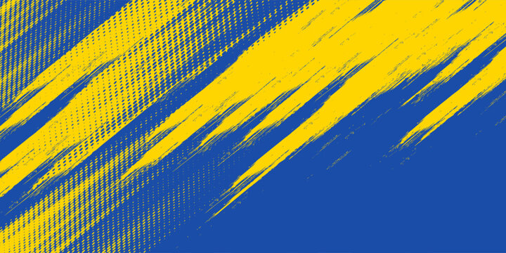Blue and yellow abstract grunge texture background By starlineart. brush mode