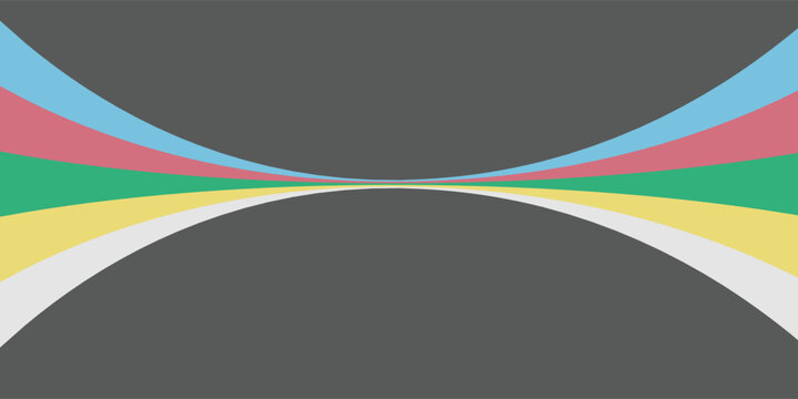 Disability pride flag. Color stripes representing a form of impairment,vector Eps10.