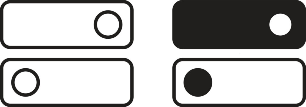 Switch icon collection. Minimal icon and symbol