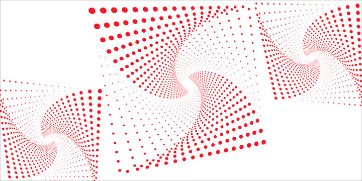 Vector dotted speed lines in vortex form. Geometric art. Segmented circle. Arc lines. Trendy design element for frame, round logo, sign, symbol, web, prints, posters, template, pattern, backdrop