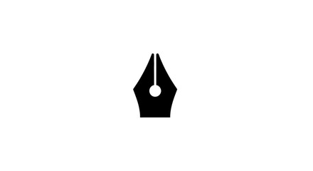 Fototapeta premium Pen nib writing instrument tip closeup.