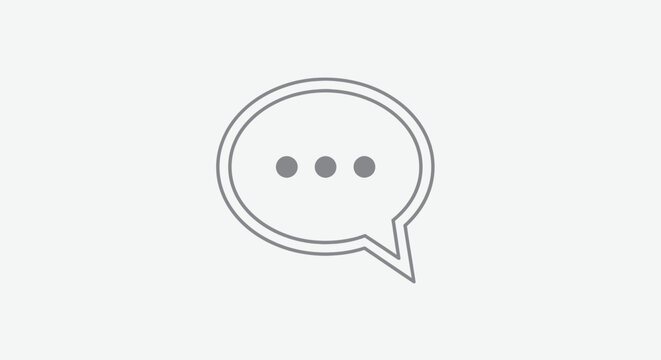 Minimalist white halftone speech bubble background pattern
