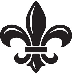Black fleur-de-lis symbol vector illustration Vector © MSTJESMIN