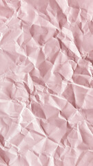 Fototapeta premium Textured pink crumpled paper aesthetic background