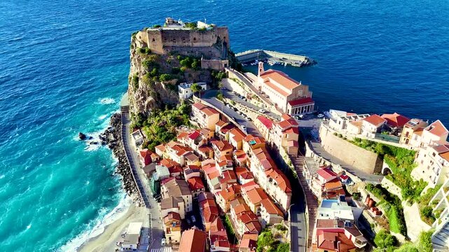 The city of Scilla in the Province of Reggio Calabria, Italy.