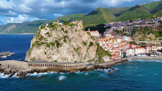 The city of Scilla in the Province of Reggio Calabria, Italy.