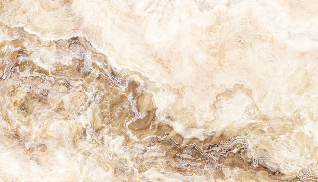 Beige Gold Marble Texture with Mineral Waves