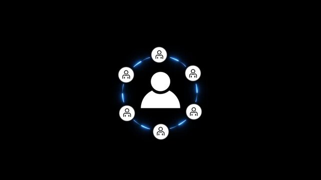 Ecosystem business and partnerships concept. Business collaboration strategies. The value of network and solution of creating new opportunities. Ecosystem partnerships symbol.4k motion graphics video