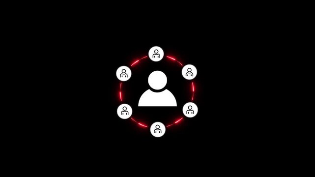 Ecosystem business and partnerships concept. Business collaboration strategies. The value of network and solution of creating new opportunities. Ecosystem partnerships symbol.4k motion graphics video