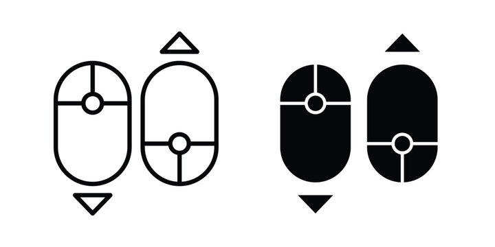 Scroll down up icon