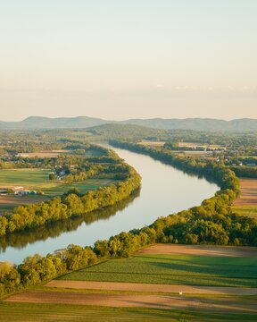 View of the Connecticut River from Mount Sugarloaf State Reservation, Deerfield, Massachusetts