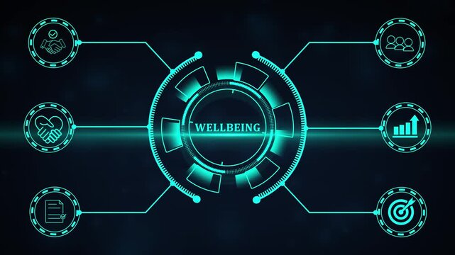 Employee wellbeing concept. Creating employee benefits and satisfaction programs. Fostering a positive work culture and employee engagement. The physical, mental and emotional health of employees.4k