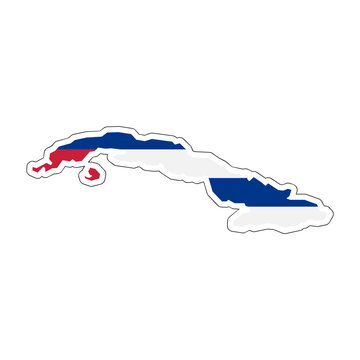 Cuba Country Map Icon