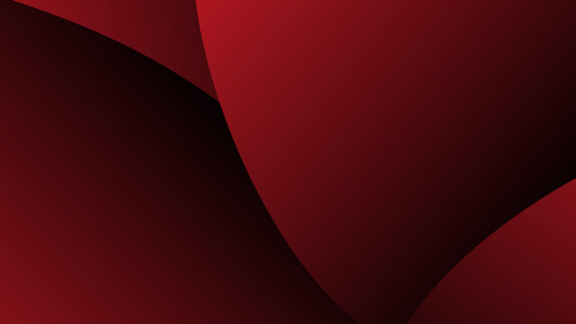Abstract stripe curve red paper background. Minimalist geometric  background