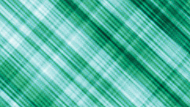 Abstract diagonal green stripes and plaid texture pattern