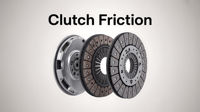 Clutch friction discs for manual transmission systems used in automotive applications for engaging and disengaging engine power  friction plates and pressure plates