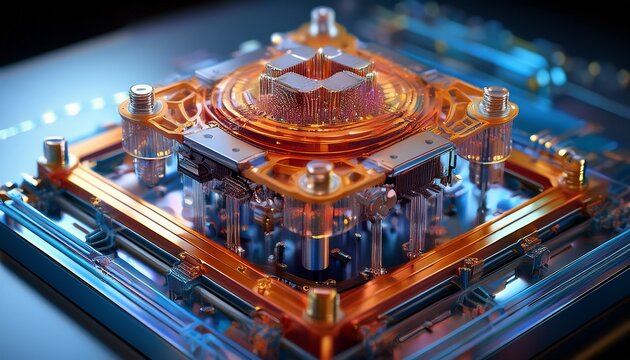 a detailed visualization of a nanoscale mems micro electro mechanical systems device highlighting its tiny gears and actuators for sensors and actuators