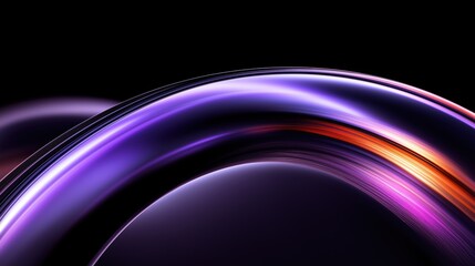Cosmic Abstract Orbit Ring with Violet Gradient and Stardust © pixnex