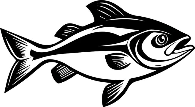 vector illustration of a fish