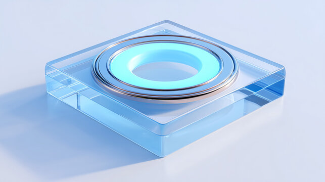 Wireless Charging Coil with Blue Energy Transfer Ring