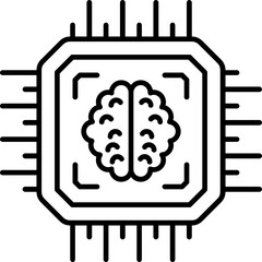 Fototapeta premium Machine Learning Model Icon