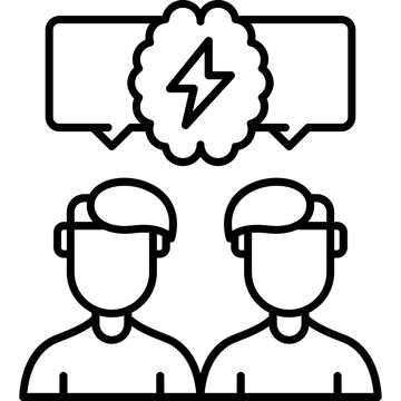 Group Brainwriting Icon