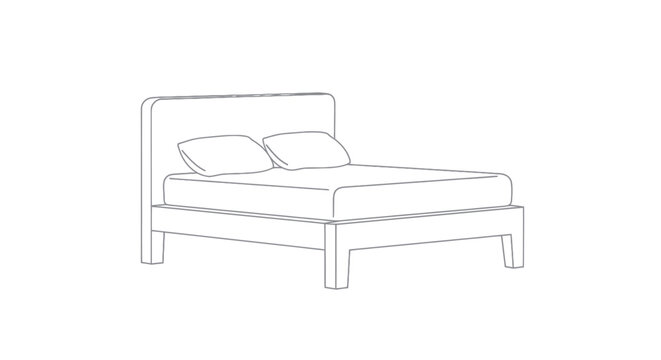 Bed Vector Illustration