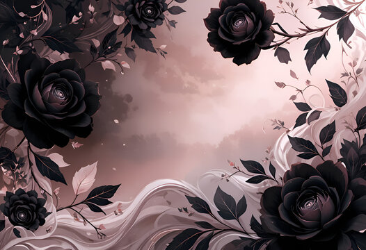 grunge floral background