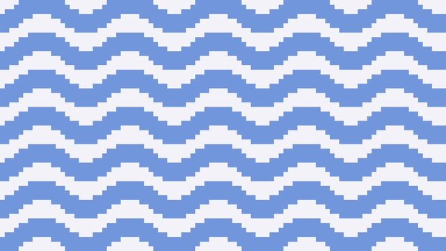 Pixel wave loop animation with flowing downward motion background