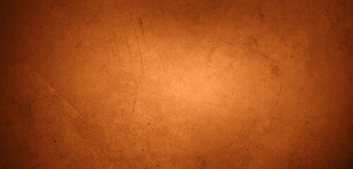 Orange textured concrete wall background