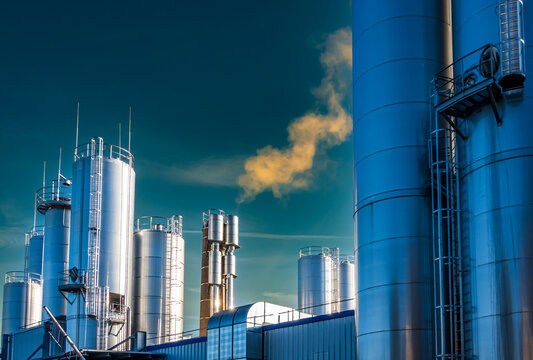 modern industry silo in austria
