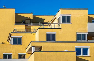 Obraz premium part of a typical apartment house in austria