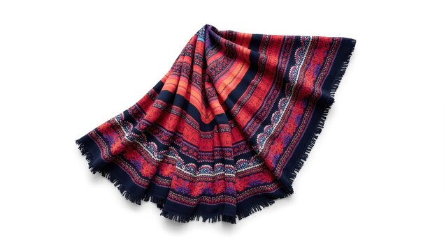 poncho on white background with cutout.
