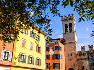 famous old town of Riva del Garda - italy © fottoo