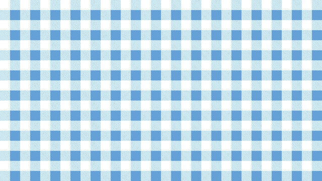 gingham seamless pattern for fabric. picnic texture Table cloth textile. blue bold checkered grid
