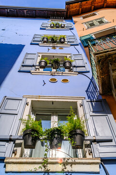famous old town of Riva del Garda - italy