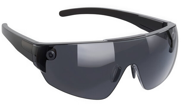 Smart glasses feature integrated camera technology for augmented reality applications.