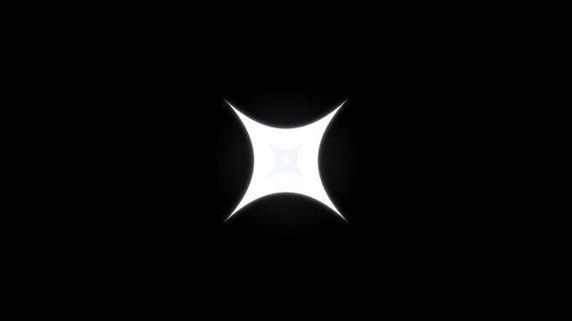 Single Star Glitter Sparkle - 4K Twinkle Animation Lens Flare Alpha