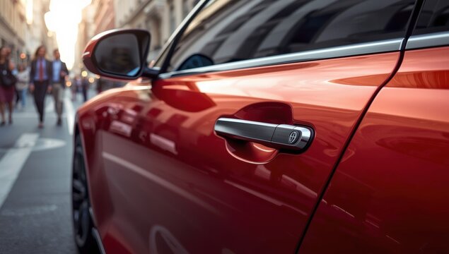 Vehicle or car grip for support.