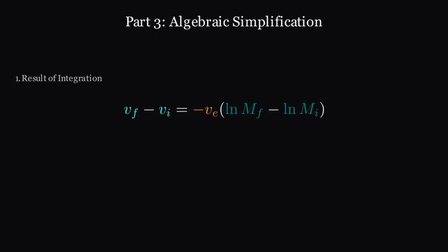 Educational 2D animation showing step-by-step algebraic simplification of a complex mathematical equation, math tutorial video