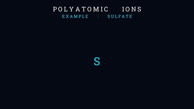 An example of polyatomic ions