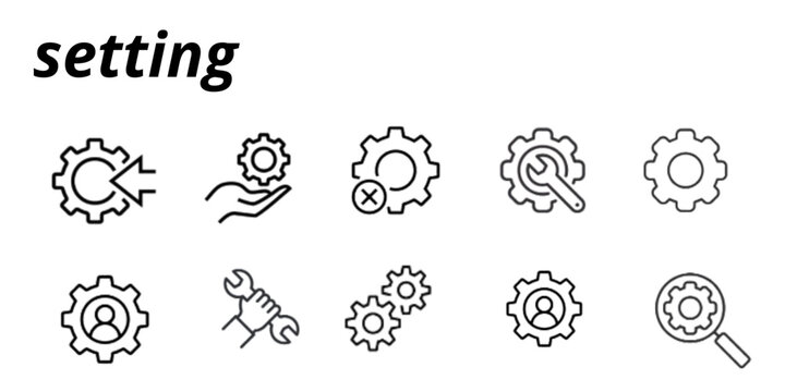 Modern Settings Icon
