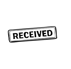Fototapeta premium received stamp