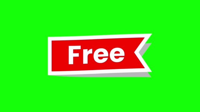 Animated free sticker set with comic style pop art elements on a vibrant green screen background