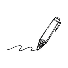 Fototapeta premium PNG Sketchy pen drawing illustration.
