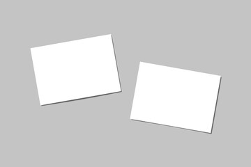 Fototapeta premium A5 Landscape Flyer Blank Mockup