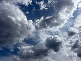 Obraz premium Beautiful sky with clouds heaven cloudscape.