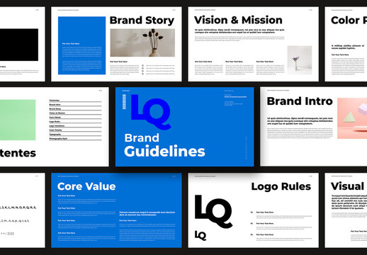 Brand Guidelines Presentation Template Design